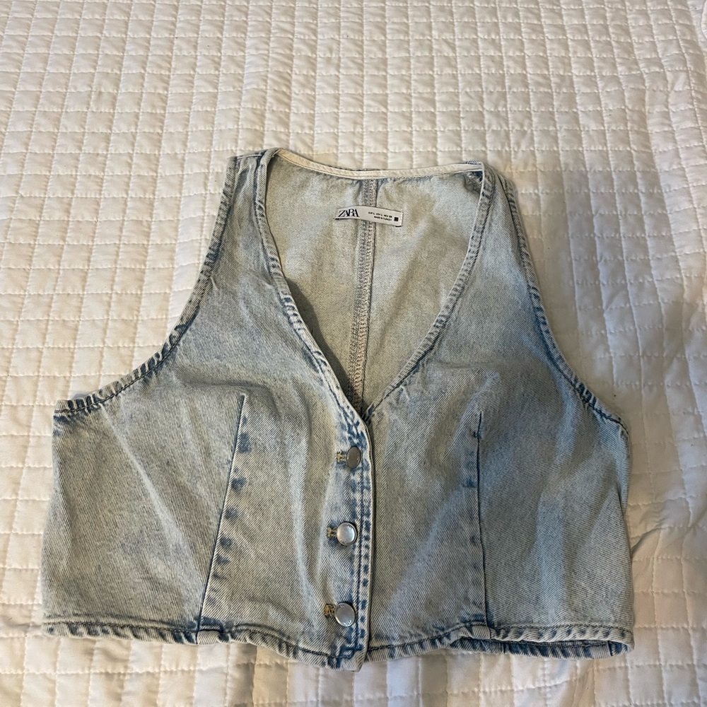 Zara Demin Top